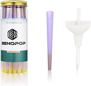 Purple Pre Rolled Cones | Classic King Size Cones |100 Pack（4.2inches/108mm）| Pre-Rolled Cones | Pre Rolls | Rolling Papers Cones | Rolling Paper with Tips | Purple rolling paper|