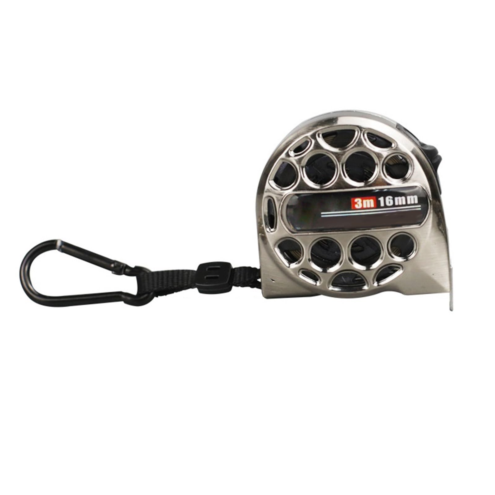 Stainless Steel Tape Measure, Retractable Hollow Industrial Grade Waterproof Anti-Rust Corrosion-Resistant Steel Tape Measure (3m 16mm)