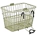 Retrospec Detachable Steel Half-Mesh Apollo Lift-Off Bike Basket with Handles, Moss Green