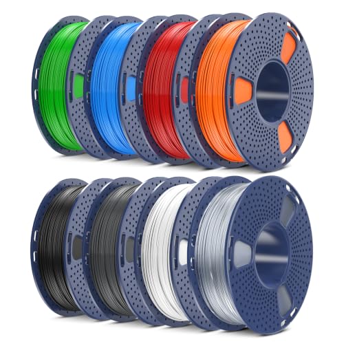 SUNLU 250g TPU Filament TPU 95A 8-Color Set, Flexible 3D Printer Filament