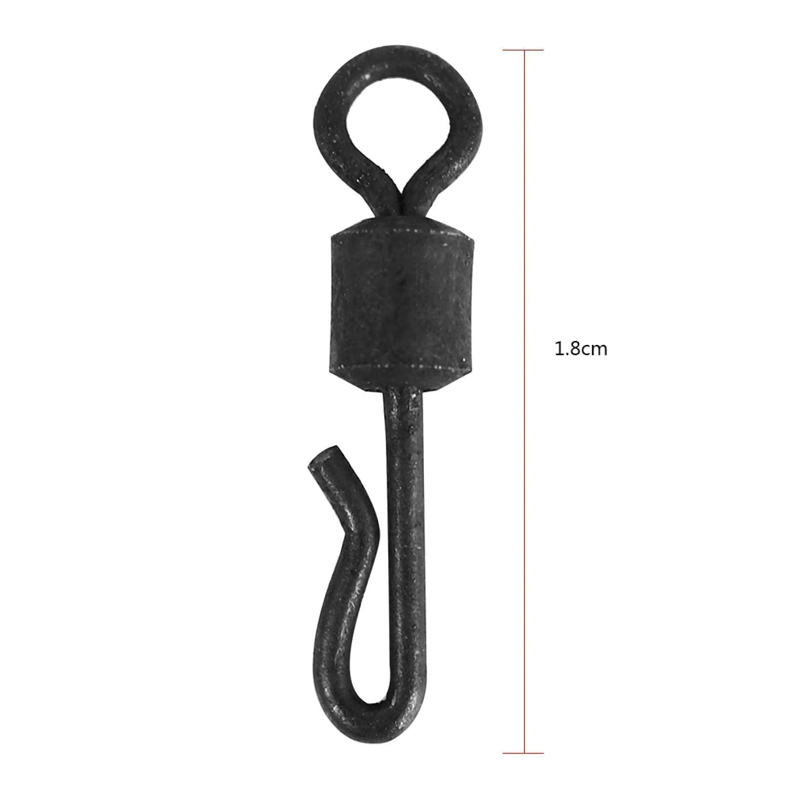 25 Pezzi Girelle da Pesca,Terminale Connettore Girevole a Forma di Q Terminali da Carpfishing,Clip da Pesca alla Carpa,Girelle Pesca con Bottoni a Pressione Connettore in Acqua Dolce o Acqua Salata