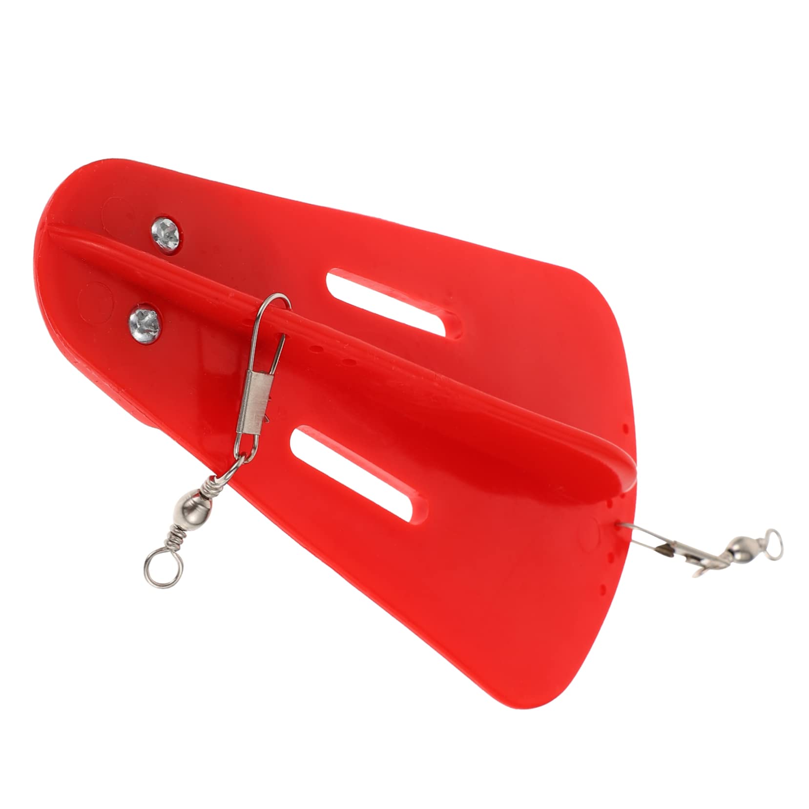 HERCHR Trampolino da Pesca, 4 Pezzi Trampolino per Pesca alla Traina Strumento per Trampolino da Pesca con Esca Tonda in Plastica per Pesca in Barca