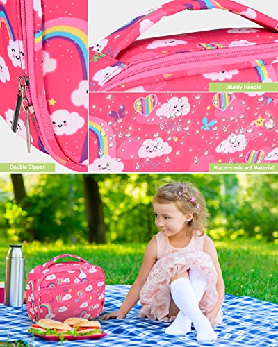 Yookee Home Insulated Lunch Box For Girls Cute Lunch Bags For Kids Teens Toddlers thumb #3