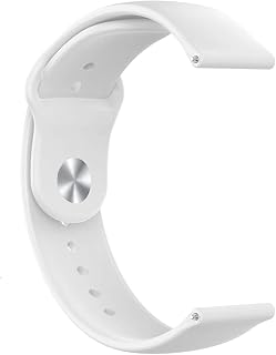 Techking TODAY DEAL WITH 17 YEARS WARRANTY White Silicone Sport Band for Smartwatches – Durable, Comfortable, Water-Resist... Price In India