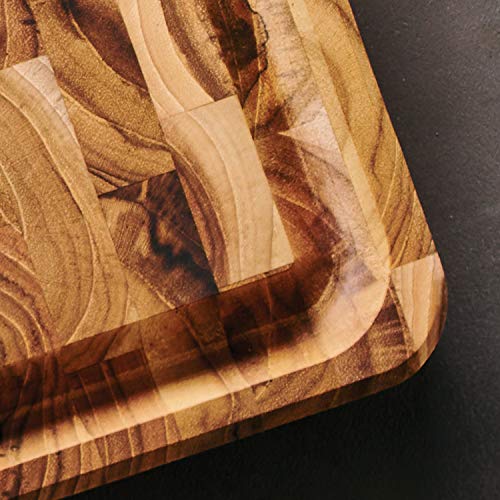 Tabla de Cortar Tramontina de Madera de Teca con Granos Extremos (45,09 cm x 34,29 cm) miniatura 5