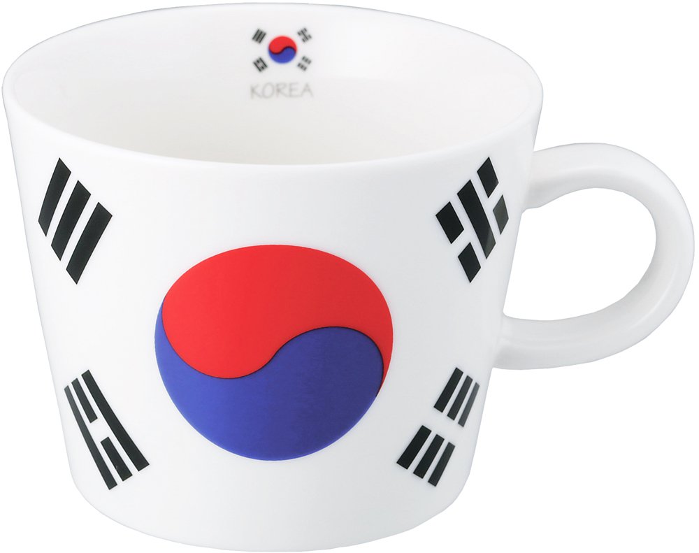 Amazon.co.jp: 逸品社 シュガーランド マグカップ 国旗柄 韓国