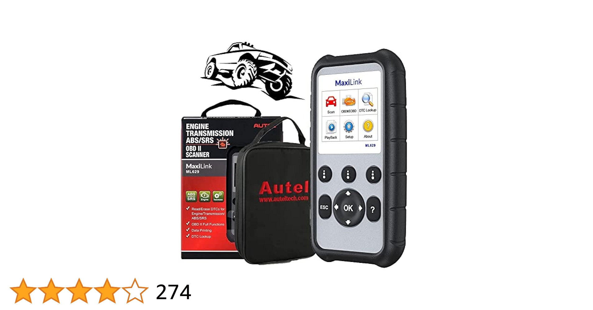 AuteI OBD2 診断機　ML629 未使用品 Amazon.co.jp: Autel ML629 OBD2診断機ABS/SRS/エンジン