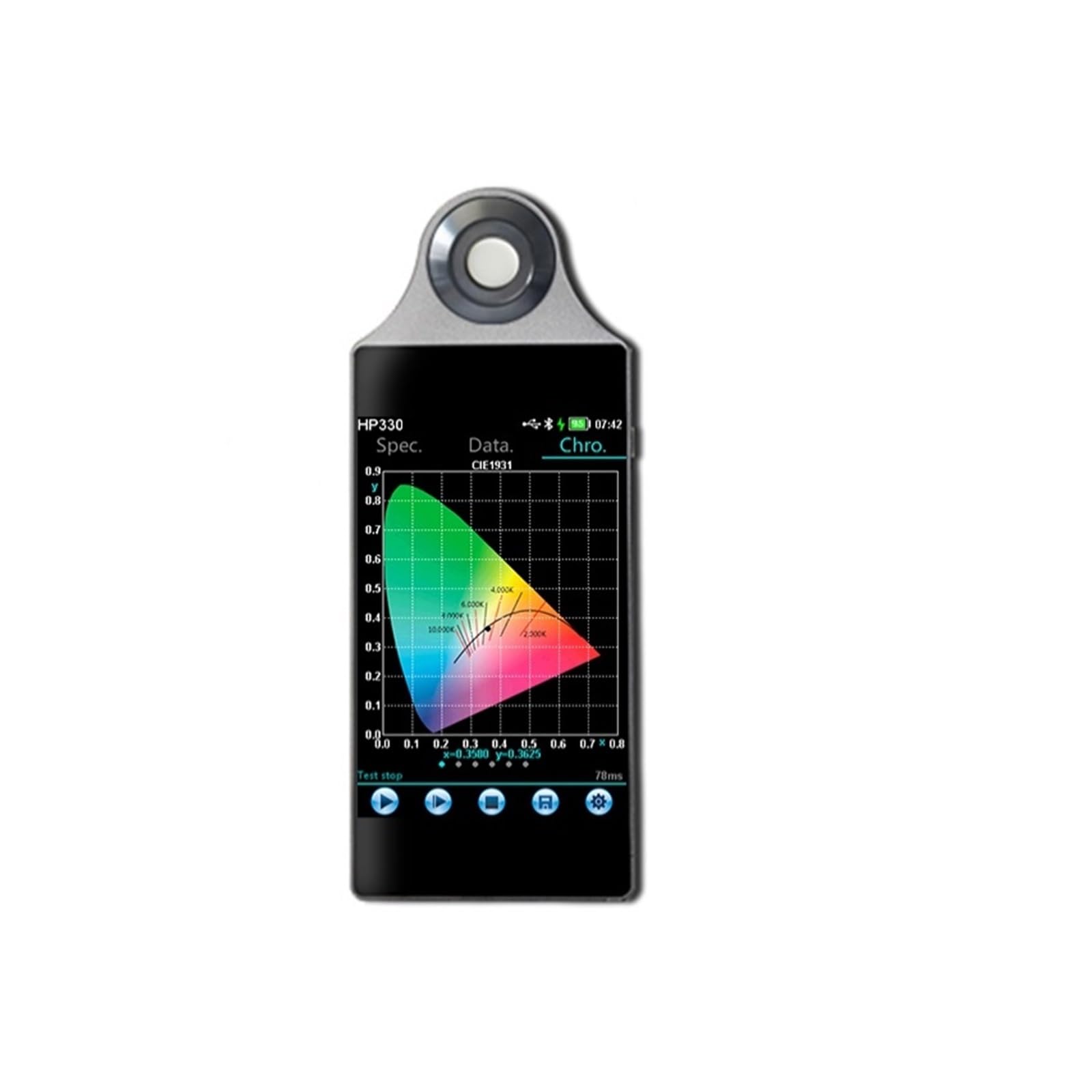 Merhovo One Color Colorimeters, Handheld Plant Spectrometer 380-780Nm Wavelength Range