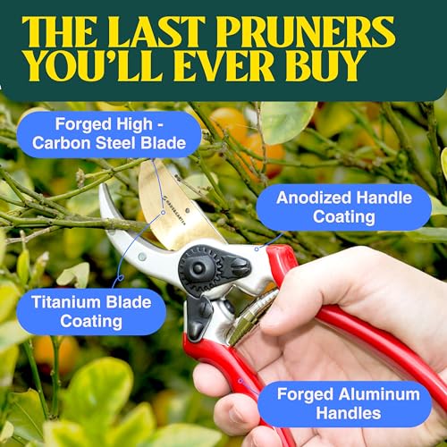 Haus & Garten HG-TB Classicpro 8.5 Inch Professional Premium Titanium Bypass Pruning Shears thumb #2