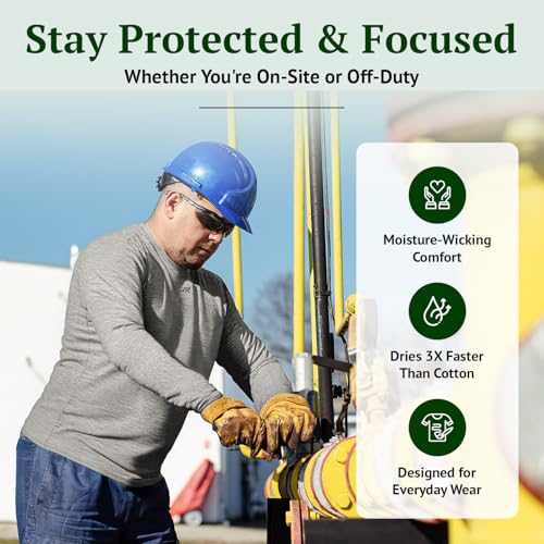 iFR Base Layer - Mens Long Sleeve Tee Shirts - Fire Resistant Shirts for Men - Fire Resistant Clothing4