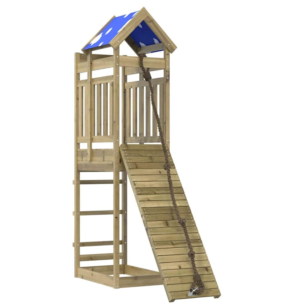 Genérico Parque Infantil de Exterior Madera de Pino impregnada,Juegos y Juguetes,Estructuras para Juegos al Aire Libre,Columpios y estructuras de Juegos,Marrón,3279093