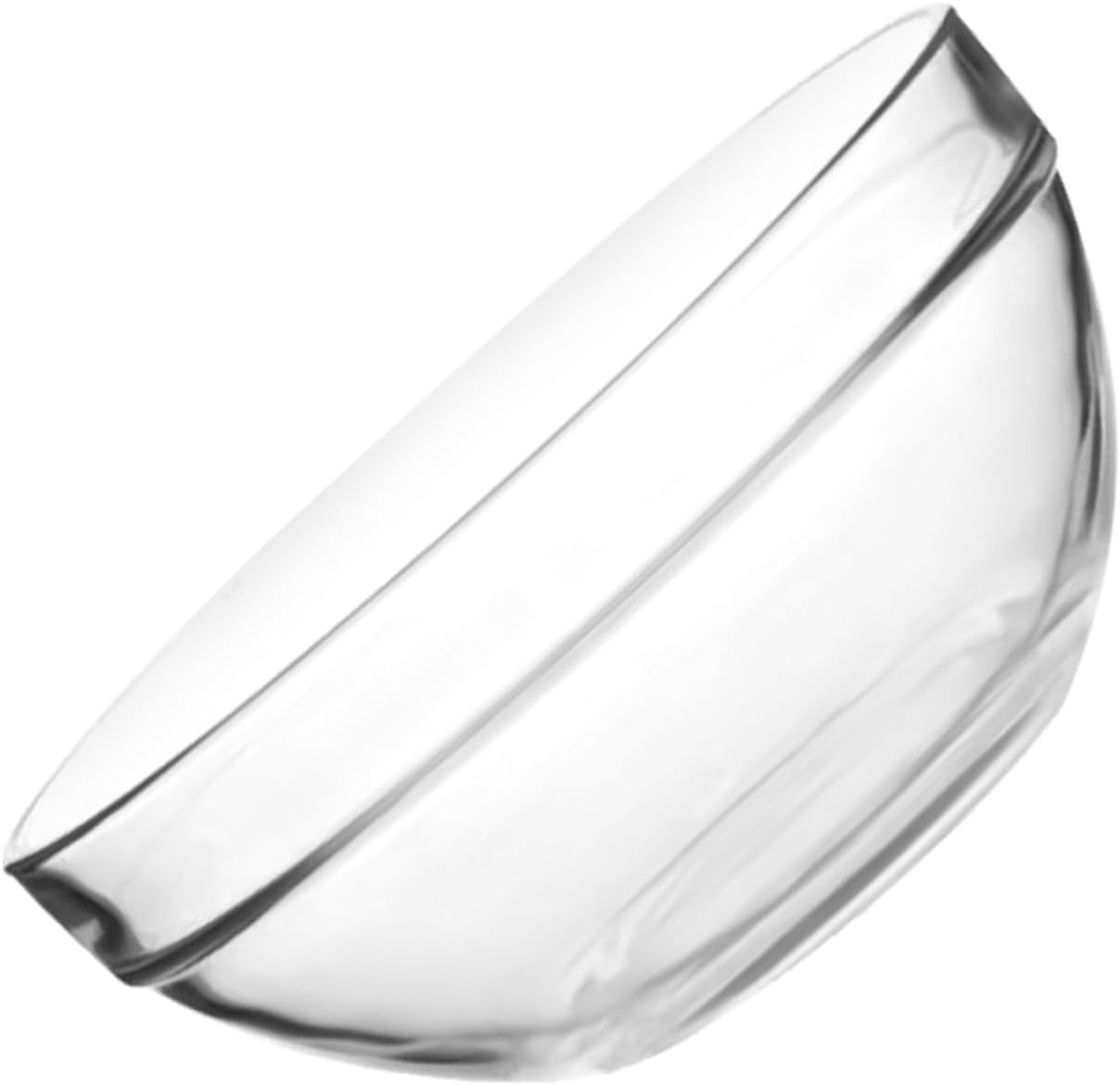 Alipis 2pcs Glass Mixing Bowls Prep Bowls for Salad Fruit Dumpling Filling Elegant Serving for Cooking Snacks