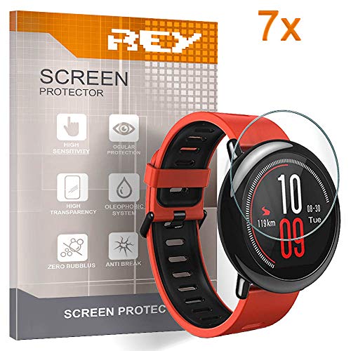 REY [Lot de 7] Protecteur d'écran pour XIAOMI AMAZFIT Pace, Qualité supérieure, Montre Intelligente