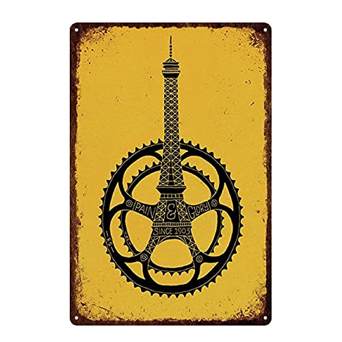 Cartel de chapa Vintage, carteles de placa de metal para ciclismo, decoración de pared para el hogar del garaje, 20x30 CM # 15 Cover