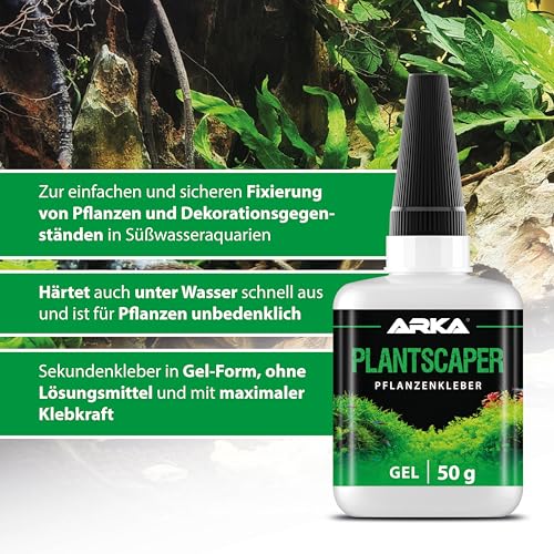 Aquarium-Pflanzenkleber--ARKA-Plantscaper-50-g-Gel--fuer-Aquascaping-Moos-Deko--haftet-sofort-tropft-nicht--ideal-fuer-Wurzeln-Steine--schadstofffrei-sicher--fuer-Suesswasseraquarien - sparfuchs24.io – Top Angebote, Tests & Preisvergleiche
