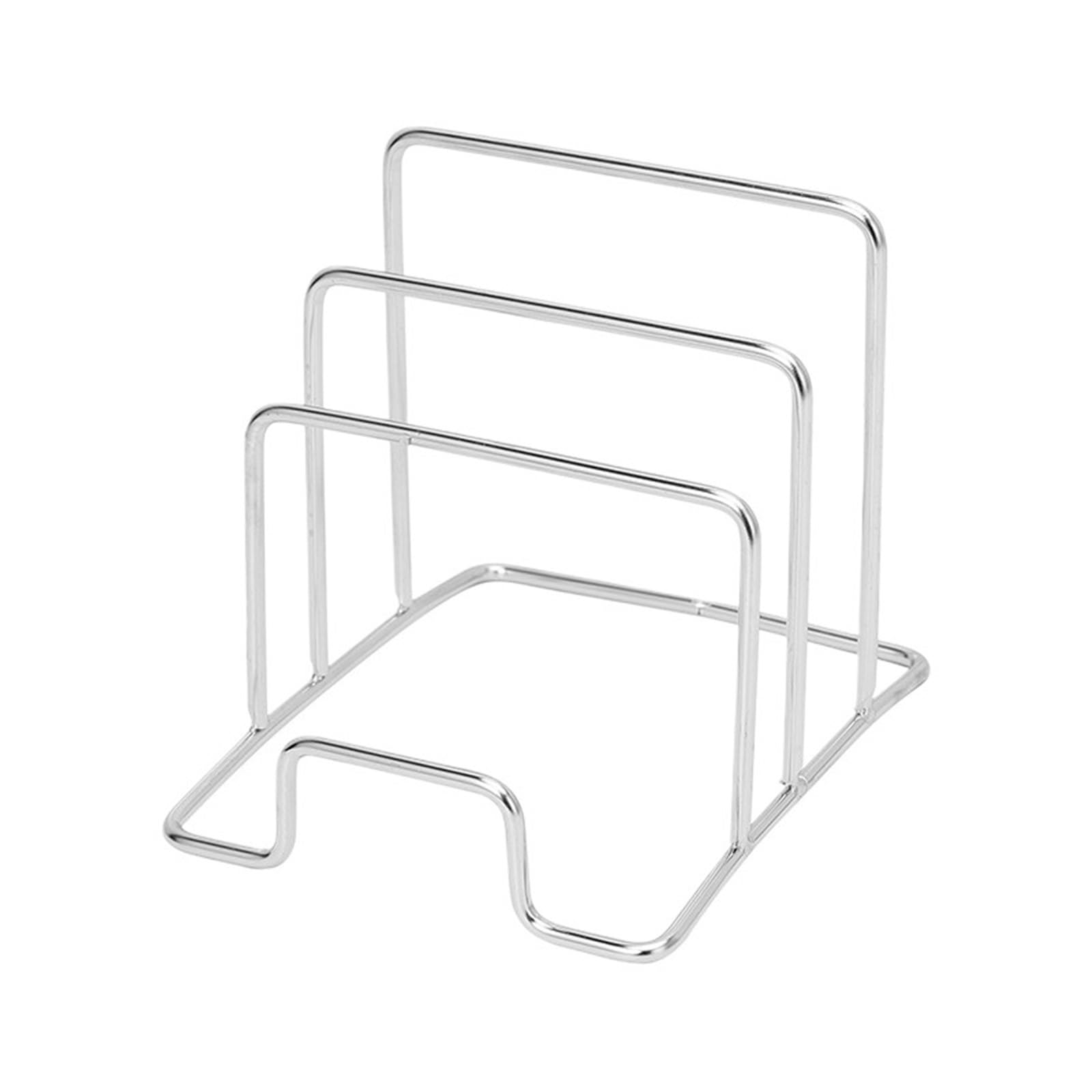 LPATEBCVU Cutting Board Stand Rack Shelf Stand Multi Layer Space Saving Cutting Board Practical Kitchen Organizer Pot Lid Holder Iron Art Home
