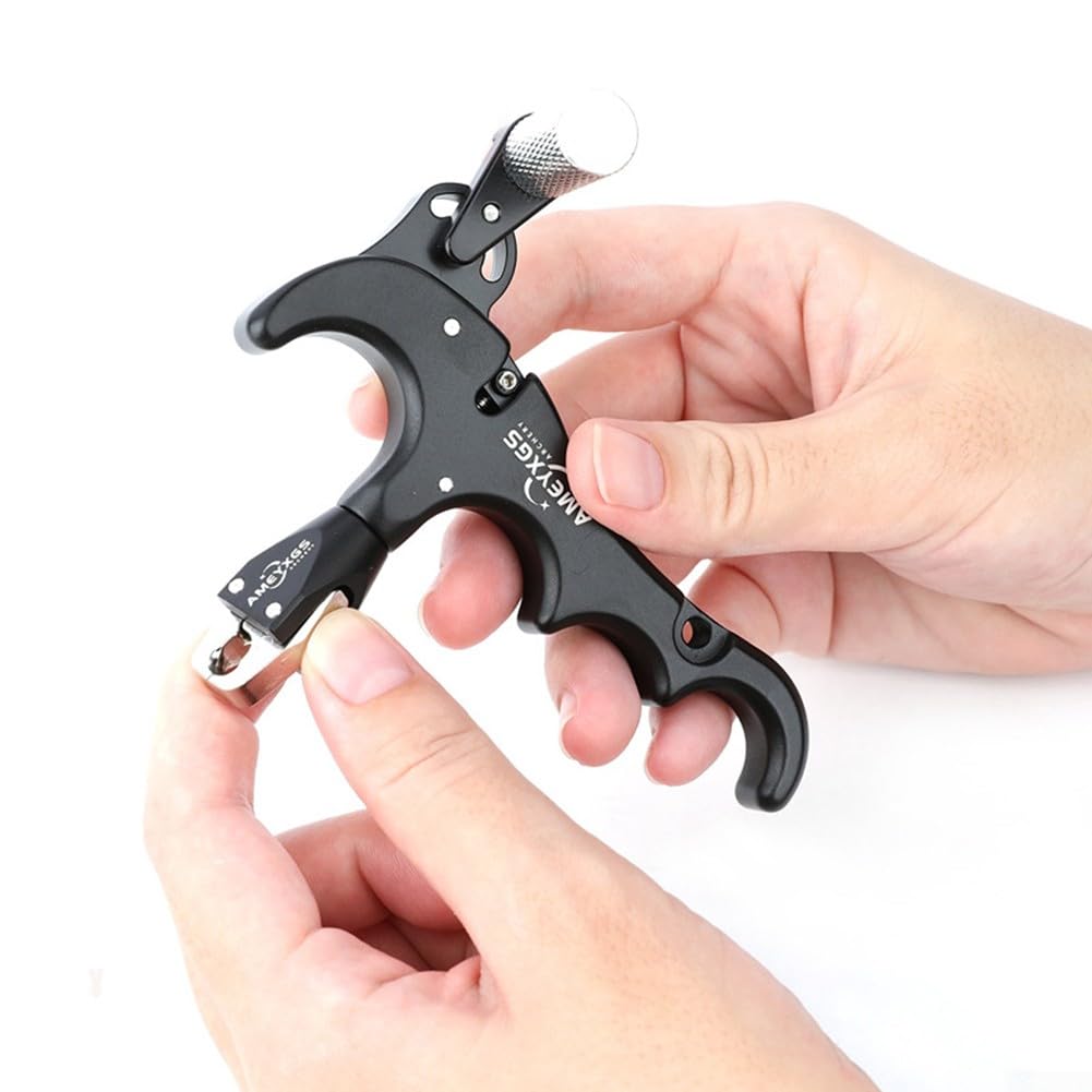 【激レア！】Finger Bow Bow release Aluminum Alloy Wolf Warrior Archery Finger