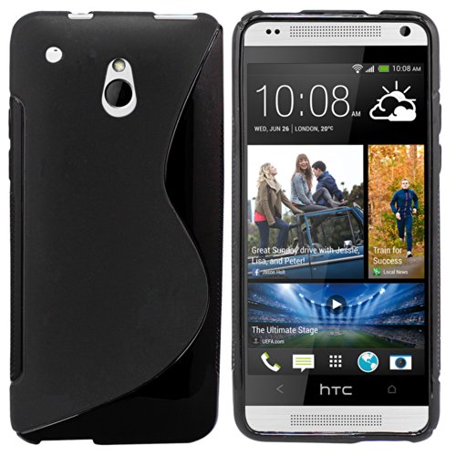 Colorfone Premium CoolSkin/Cover/Gel Silicone/Coque/Housse pour HTC One Mini Piano Noir