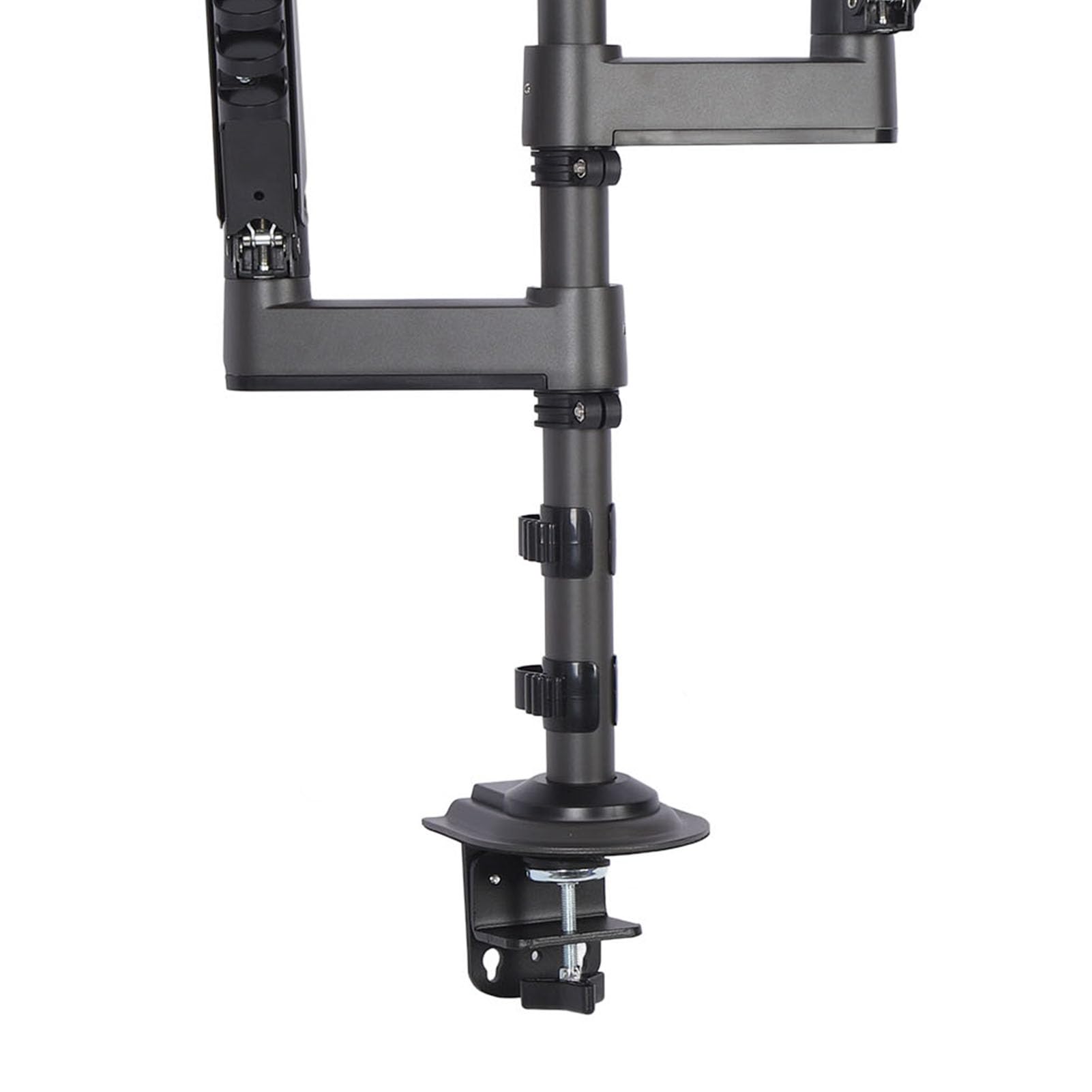 Supporto per il Display a Doppio Display, Supporto a Doppio Monitor Ad Altezza Regolabile con compatibilità da 17 a 27 Pollici per gli Spazi di Lavoro Domestici e di Ufficio