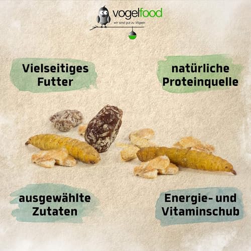 Vogelfood 10 kg Fettfutter mit Mehlwürmern für Wildvögel