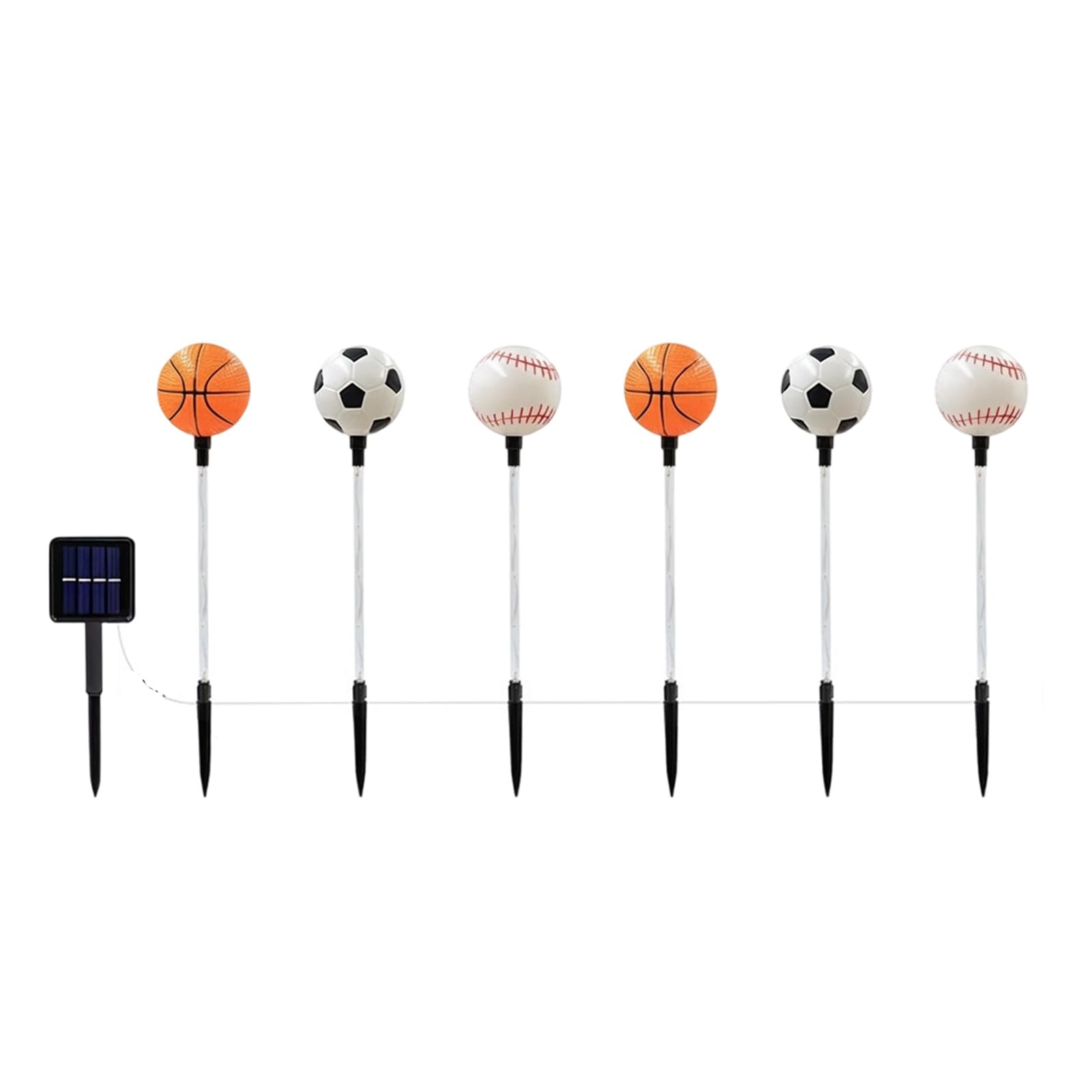 Hsioluted A Pathway Light Football/Basketball/Baseball Shape Garden Lights Suitable For Outdoor Use With Uto Sensors Outdoor Solar Lights