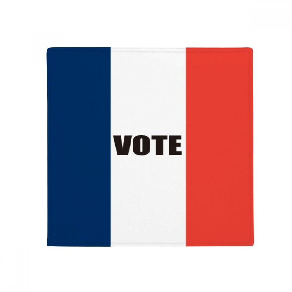 Tapis de sol antidérapant drapeau de la France lavable pour cuisine