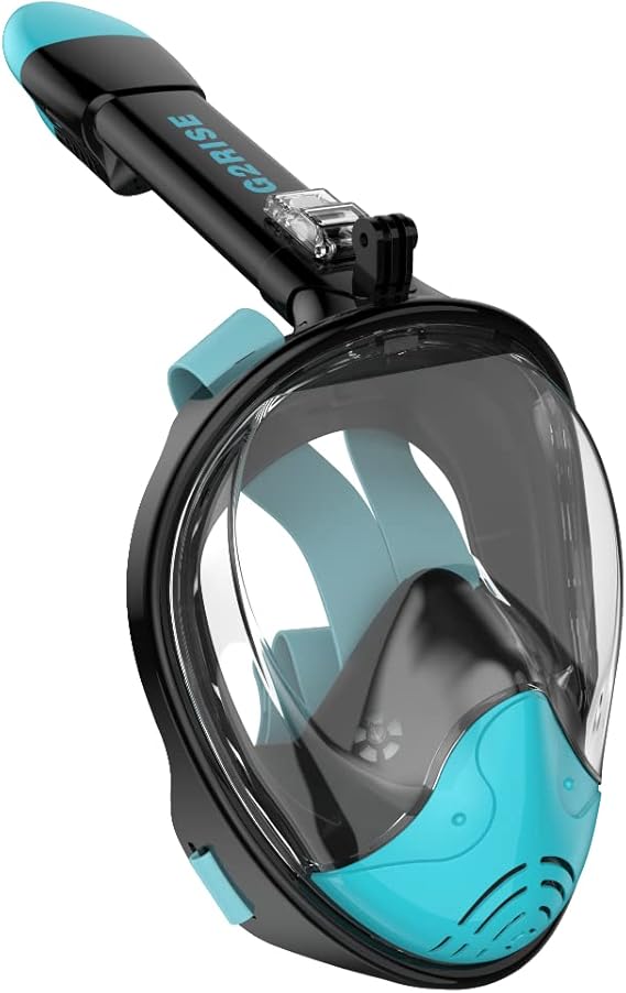 G2RISE SN01 Full Face Snorkel Mask with Detachable Camera Mount, Anti