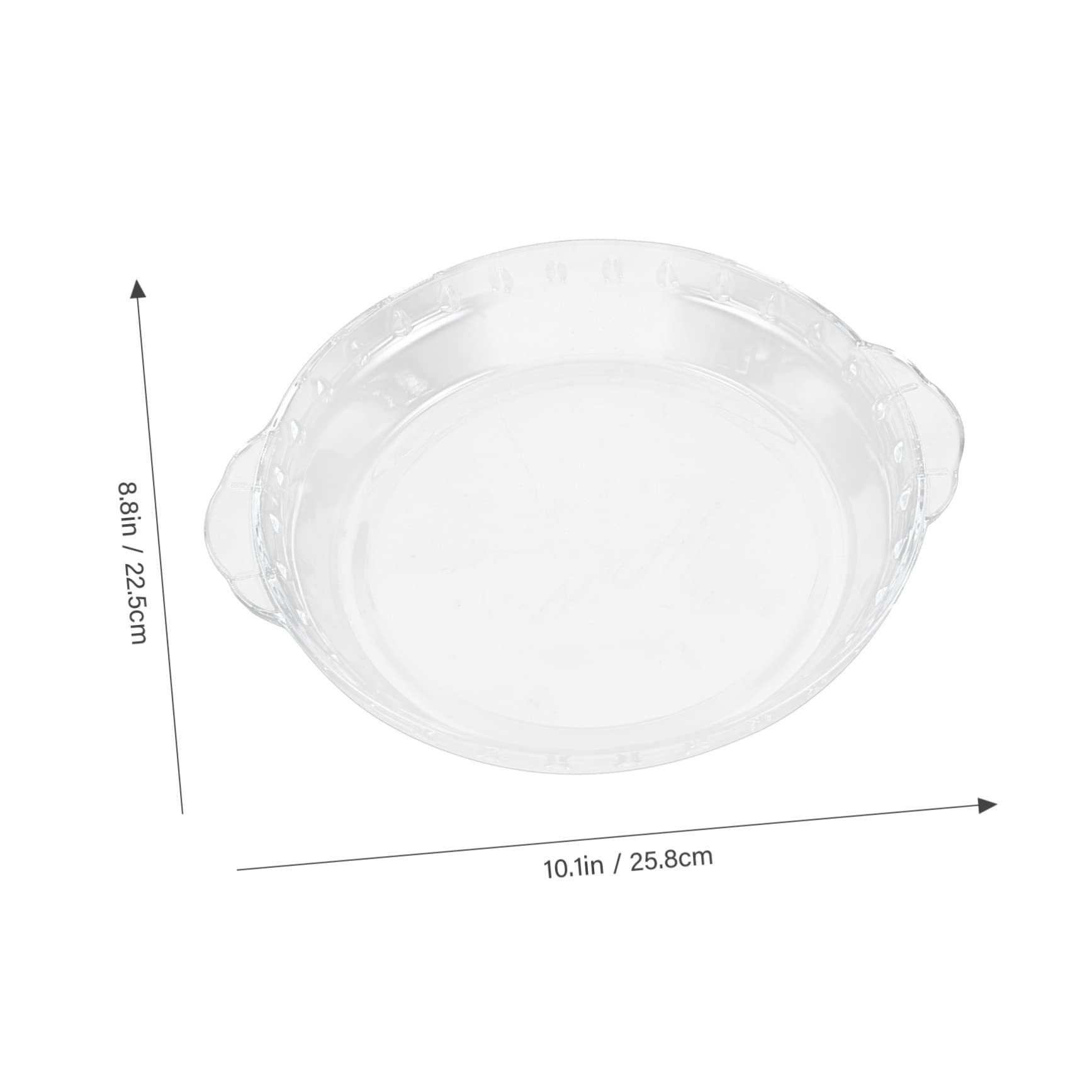 HOLIDYOYO Baking Dish Double Handles Clear Glass Bakeware for Roasting Vegetables Cheese Cake and Pies for Oven and Microwave Use