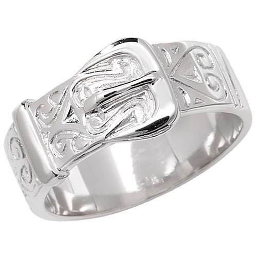 Sterling Silver Chunky Buckle Ring size O P Q R S T U V W X Y Z Z+1 Mens Ladies