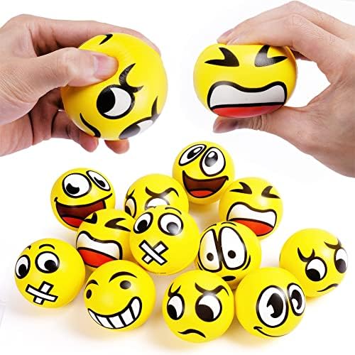 Ainiv 12pcs Squeeze Stress Balls, Stress Relief Ball