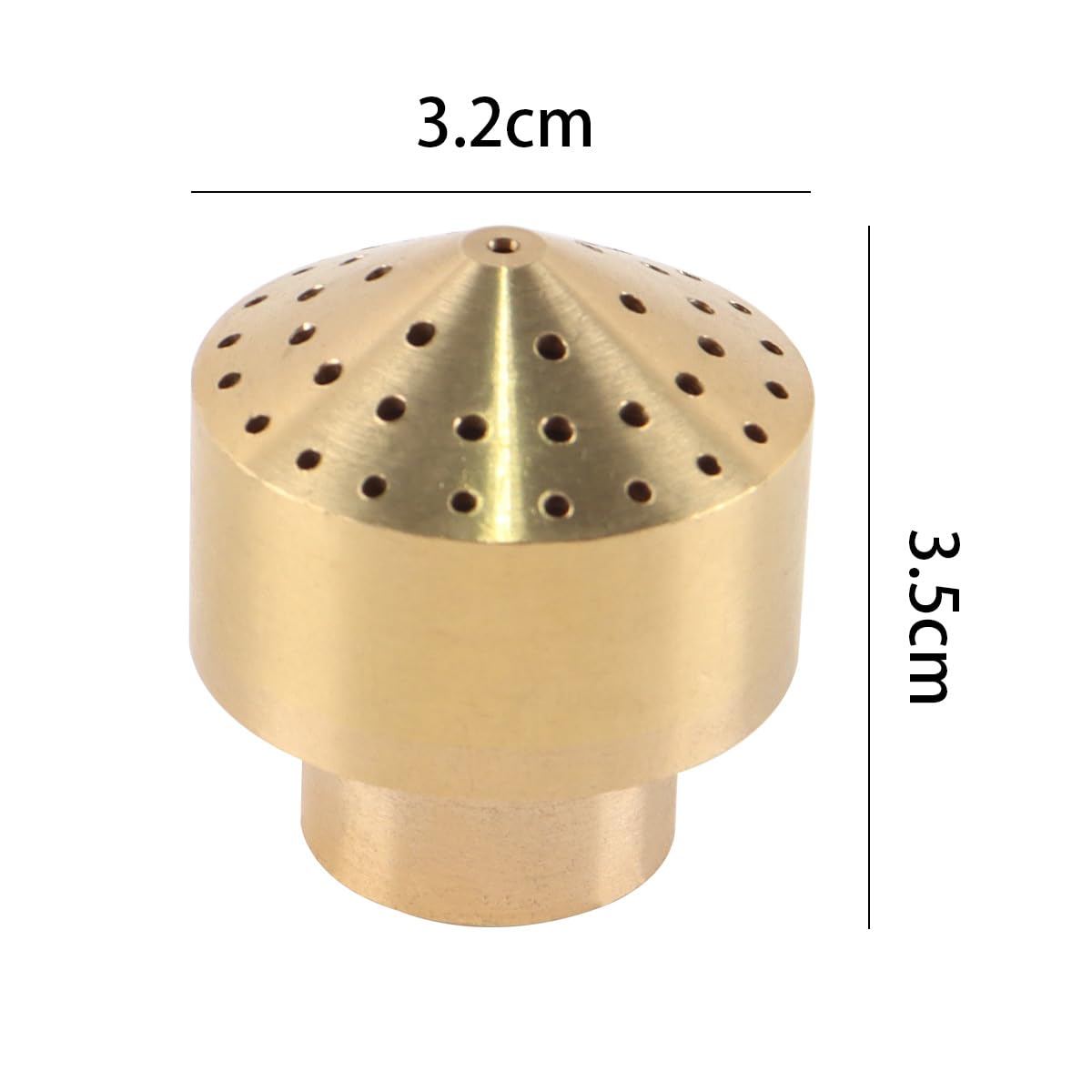 Ugello per Fontana multidirezionale in Ottone da 1/4 di Pollice, Accessorio per Fontana Quadrata da Giardino, Decorazione per spruzzo d'Acqua per casa, Cortile, Parco, Hotel, Piscine