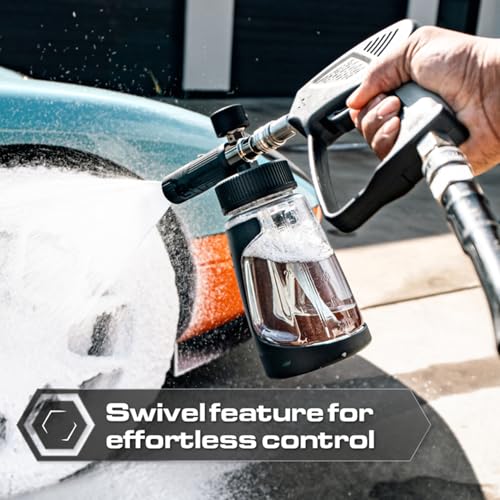 Image of Blackline Snub Nose Pressure Washer Gun - 5000 PSI Snub Nose Pressure Washer Gun with Modern Quick Connect Attachments