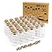 RUBY - 30 Pcs 22 x 50mm/10ml Mini Bottiglie Vetro con Tappo Sughero, Boccetta in Vetro, Ampolla di Vetro,Barattolo Caramelle Vasetti in Vetro per Bomboniere Vasetti Spezie (30 Pcs)