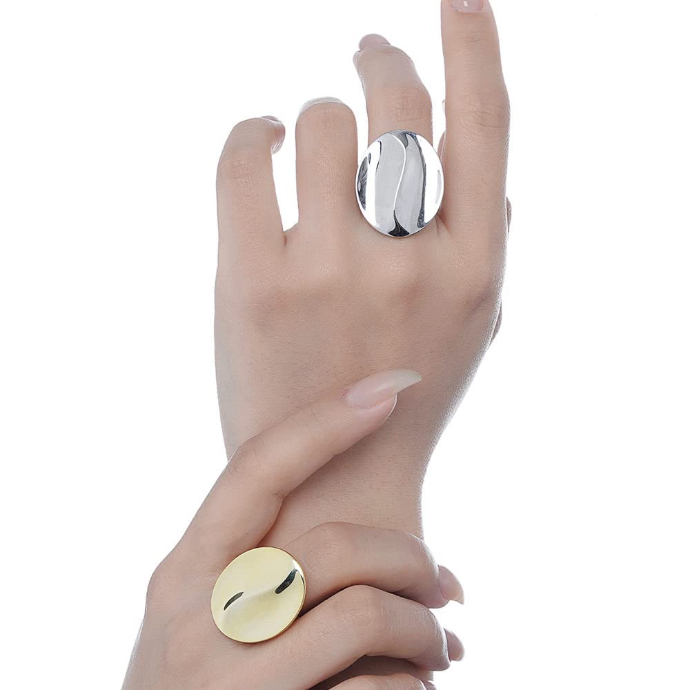 Ring Zilver 925 Dames,Verstelbare Ringen Voor Vrouwen Grote Glanzende Ronde 925 Sterling Zilveren Geometrische Eeuwigheidsringen Vergulde Trouwverlovingsringen Belofte Ringen Voor Meisjes Dames