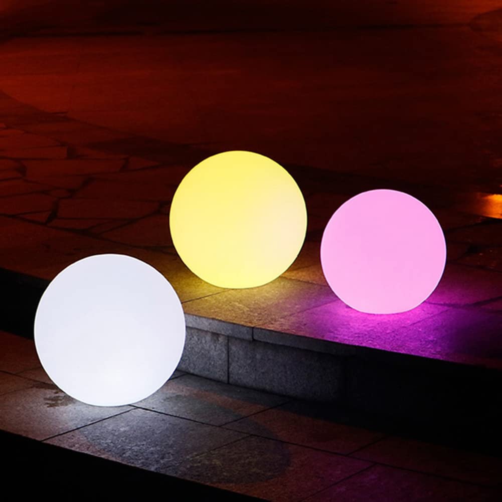 Orb Globe solarne lampy zewnętrzne, kula ogrodowa, 16 kolorów, 4 tryby, światło nocne, wodoszczelne oświetlenie do dekoracji na podwórku