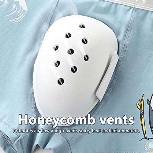 2pc Breathable Boxer Shorts for Boys Post Circumcision Recovery, Soft Cotton Circumcision Underwear, Surgery Recovery Pants(B,S-Small)3