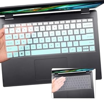 2 peças de capa de teclado para laptop Acer Swift 3 de 14 polegadas SF314-44 SF314-512 SF314-512T, Acer Swift 3 OLED SF314-71, Swift X SFX14-51G protetor de teclado para laptop de 14 polegadas