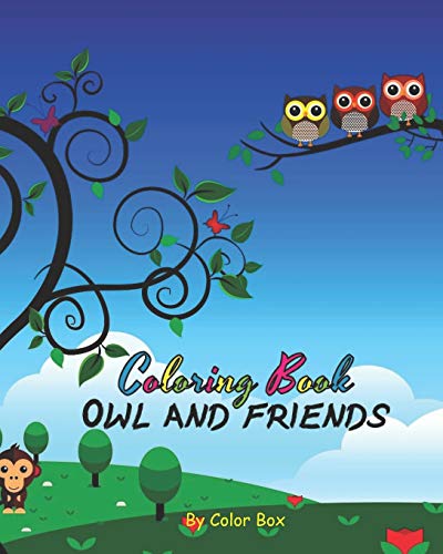 Owl And Friends Coloring Book: Cute Owl And Bunch Of Animals Activity Book, Children Draw Activity Book For Boys And Girls, Kids Coloring Book For ... Big Pictures (Owl Activity Book For Kids) image 3