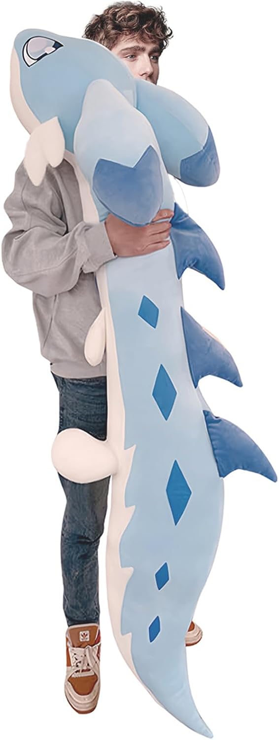 Blue 60 Inch PaIworid Chiliet Plush Toys – Giant Soft Paluworld Stuffed Animal Plushies – Furry Stuffed Animal Pillow Gifts for lfriend (Blue 60 Inch)
