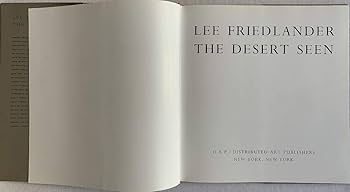 【The Desert Seen】Lee Friedlander　未読、美品 The Desert Seen】Lee Friedlander 未読、美品 Lee Friedlander