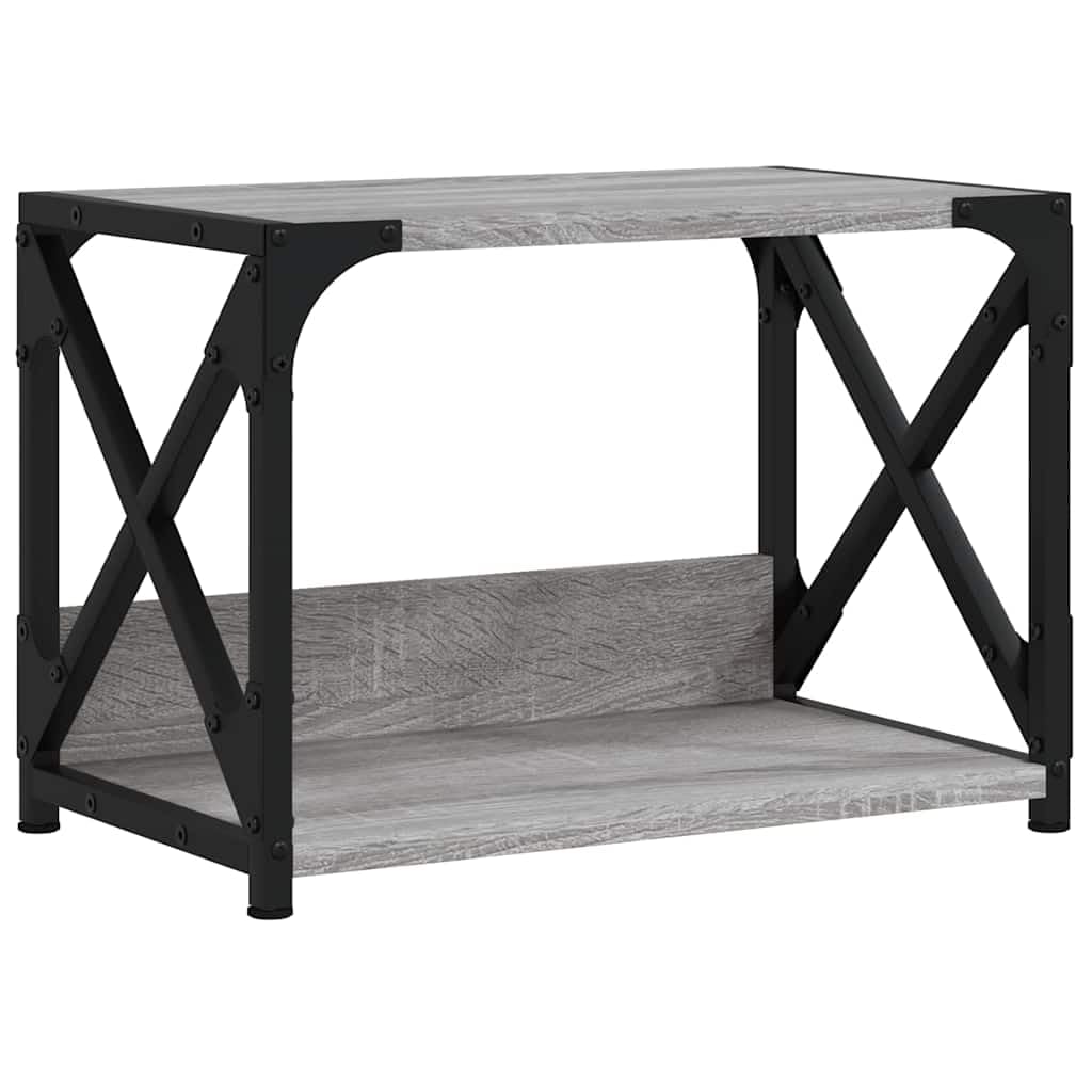Générique Supporto per stampante a 2 livelli, 44 x 26 x 31,5 cm, mensola per stampante in legno di ingegneria con telaio metallico, gambe regolabili, organizer da scrivania multifunzionale