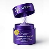 SNOW Purple Magic Powder - Purple Teeth Whitening Powder, Color Correcting with Hydroxyapatite, Stain Removal, Color Corrector, and Toothpaste Booster - 18g