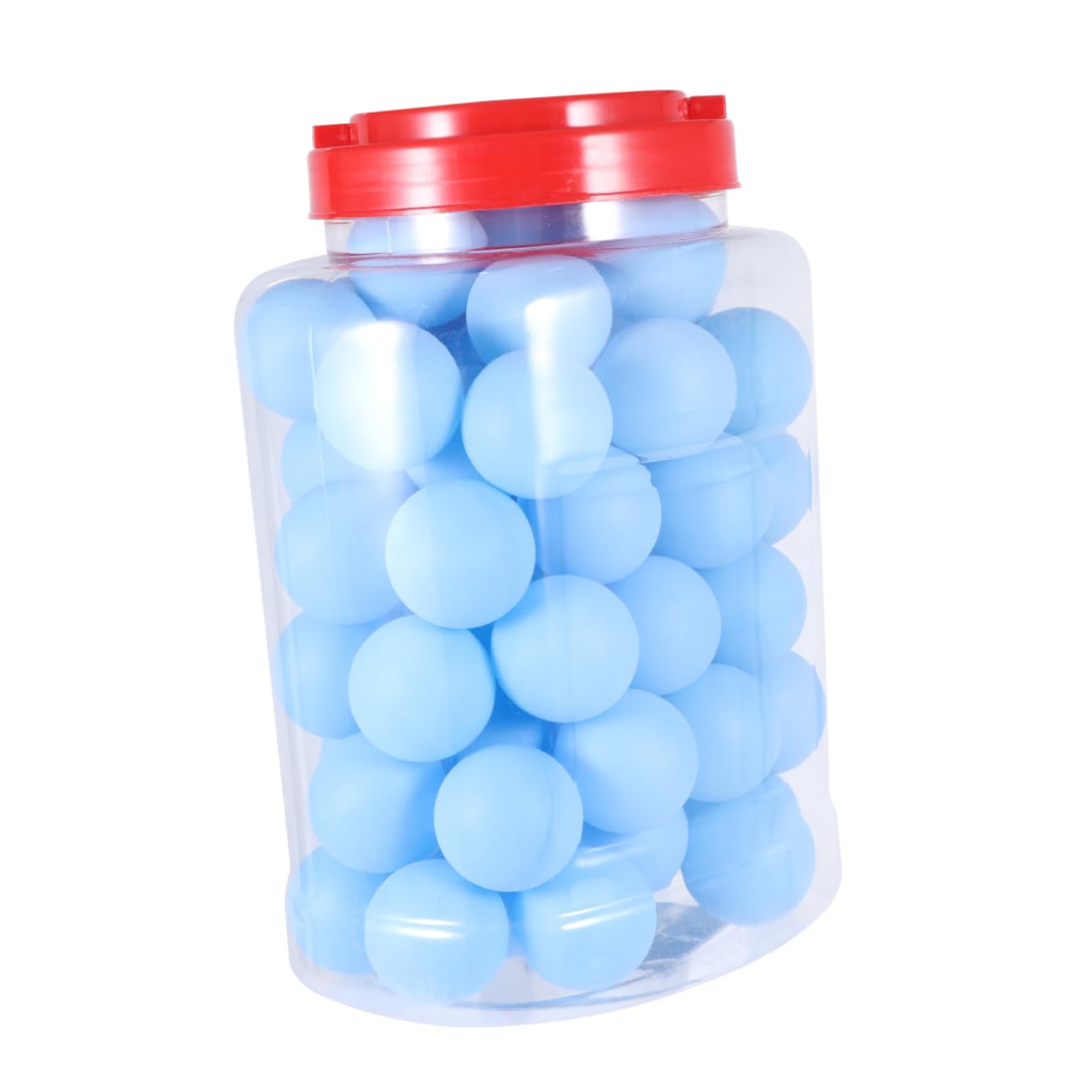 Garneck Bulk 60pcs 40mm Pong Balls Blue Sports Balls for Outdoor/Indoor Play Plastic Material