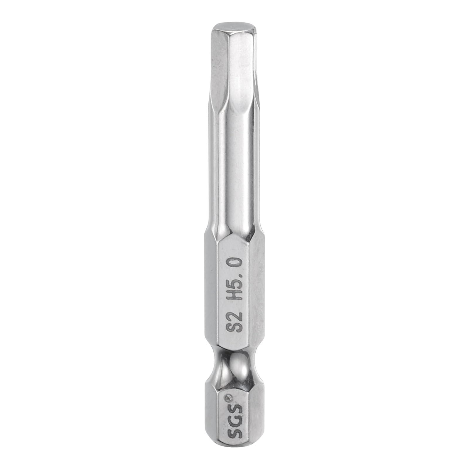 8 Sechskant-Bits 50 Mm, 1/4" - H1.5 Bis H8, Magnetisch, Aus S2-Stahl - Für Akkuschrauber & Bohrer