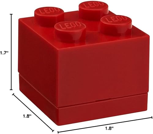 Miniatura 8 de Room Copenhagen Lego - Mini caja, ladrillo 4, color rojo