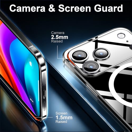 Purluct Magnetic Slim Designed for iPhone 18 Pro Max Case[Compatible with MagSafe],Thin Finish Skin Hard Back Case [Non Yellowing] Ultra Protective Fit Cover with Camera Protection 6.9 Inch (Clear) by Purluct - Used condition - Image 5
