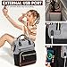 Laptop Backpack for Womem Work Bags: 18 Inch Travel BackPacks With USB Charging Port Anti Theft Durable Back Pack Fashion College BookBag Purse Bussiness Daypack for Nurse Teacher Black Grey Brown