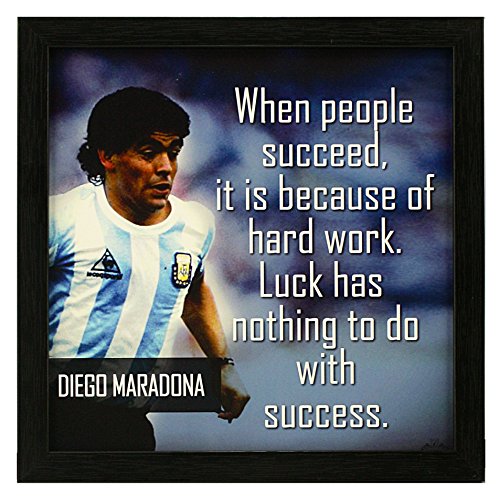 Image of Indianara 4 Piece Set of Framed Wall Hanging Football Wall Art Quotes Decor(1169) Art Prints 8.7 inch X 8.7 inch Without Glass
