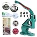Yaheetech Eyelet Grommet Machine Hand Press Grommet Machine with 3 Die & 1500 Pcs Silver Grommets Heavy Duty Punch Tool Kit
