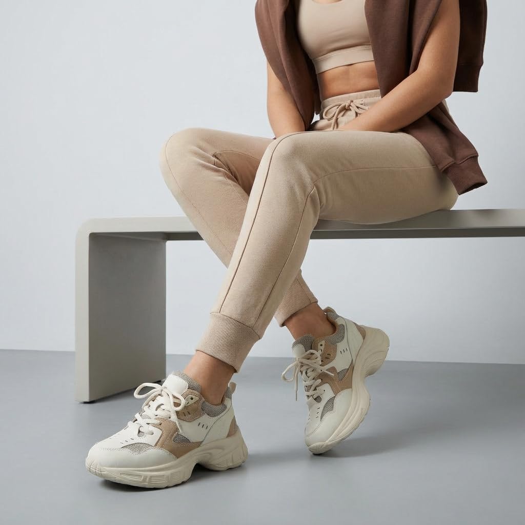 CUSHIONAIRE Women's Strike Chunky Sneaker +Memory Foam, Wide Widths Available - Image 2
